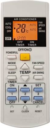 HDF Backlight Supported AC Remote Control Compatible For  Split AC Panasonic Remote Controller