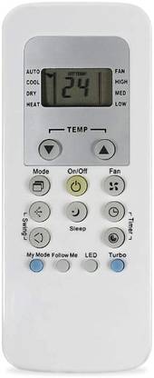 Piyush CARRIER AC REMOTE 148 A YOUR OLD REMOTE PHOTO ON WHATSAPP NO 9822247789 Remote Controller (MY MODE,FOLLOW ME,LED,TURBO-BUTTONS.OLD REMOTE MUST BE SAME Remote Controller