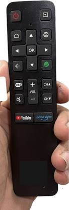 Akshita " 515000 " 4 in 1 Smart Led TV Remote Control IMPEX/Mini/CROWN/Onix With YouTube/Prime Videos Button Remote Controller