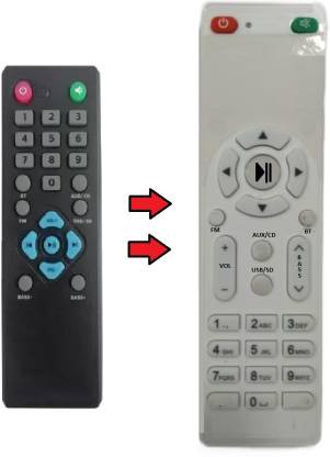 HDF Compatible for Philips Multimedia Speakers System Supported Model No. MMS8085B/94 MMS8080B/94 Philips MMS8085B/94, Philips MMS8080B/94 Multimedia Speakers System Remote Controller