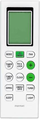 Marman Compatible with Blue Star AC Remote Control Model 226A Suitable for 1 | 1.5 | 2 Ton Split and Window AC - Match Remote Key by Key With Existing Blue Star Air Conditioner Remote Controller