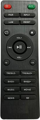 hybite Compatible with Boat HomeTheater System Aavante Sound Bar 1150/1160/1200/1250/1280/3100D/3150D (Match The Image with Your Old Remote) Remote Controller