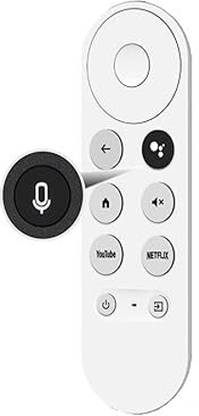 Tech Vibes 4K TV Remote Snow Streaming Player with Bluetooth Voice Command Function Compatible With Google Chromecast Remote Controller