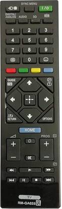 Hybite Compatible Remote for SONY Led/Lcd/Bravia 3D Smart Tv (Works With all SONY Tv) Universal Sony Tv Remote Controller (Black) sony Remote Controller