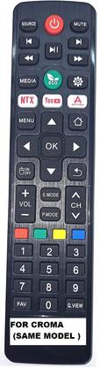 ANM Remote Compatible for Croma TV LED LCD ( SMART ) CROMA ( Exact Same Model ONLY ), VERIFICATION ON 9408256237 Remote Controller