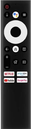 HDF Remote Control Compatible for Sansui LCD LED Smart TV (JSW55ASUHD-VOC) with Voice & Google Assistance Sansui LCD LED Smart TV Remote Controller