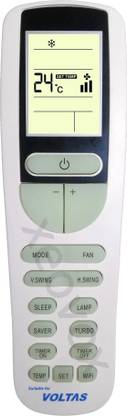 Xeovox Remote for Voltas AC Replacement Original Voltas AC 1 1.5 2 ton Remote 133B. VOLTAS Remote Controller