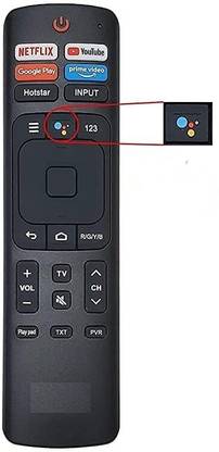 hybite Bluetooth Compatible Remote Control for VU 4K Smart LED TV with Voice Function & Netflix,YouTube, Google Play, Prime Video, Hotstar Function Vu Remote Controller