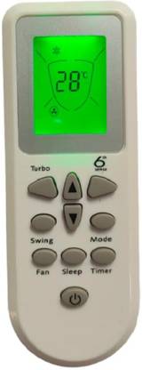 Nij __6" Sense Turbo__ Split AC Remote Control With Back-light WHIRLPOOL AC Remote Controller