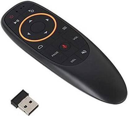 X88 Pro Wireless Bluetooth Remote G10s Voice Remote Control Android TV Remote 6 Axis Gyroscope Air Fly Mouse With IR Learning Fly Air Remote Mouse for Android TV Box Black Remote Controller
