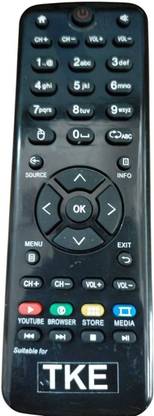 Tke VU COMPATIBLE FOR  LED LCD TV REMOTE WITH ONLINE FACILITIES VU Remote Controller