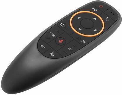 SYSTENE Phantom Wireless Remote G10 Voice Air Mouse Remote, 2.4Ghz Mini Wireless Android TV Control & Infrared Learning Microphone for Computer PC Android TV  Remote Controller (Black) Smart tv, Pc Remote Controller