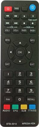 LipiWorld STB-3010 Set Top Box Remote with WiFi Compatible For  DD Free Dish Remote Controller