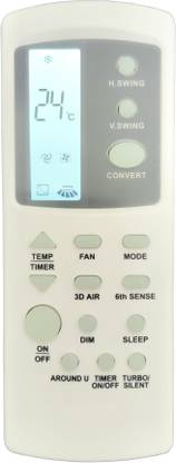 LipiWorld 210O (3D AIR) 6th Sense AC Remote With Display Light (Old Remote Exactly Same Remote Will Only Work) Compatible For Whirlpool AC Remote Controller