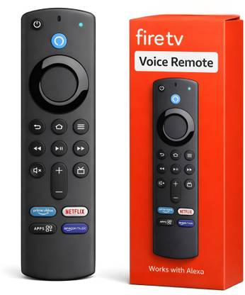 TMX Premium Fire-Stick Remote Compatible with Amzon Alexa Voice FlRE TV Stick 3rd Generation Fire Stick Remote Controller (Black)