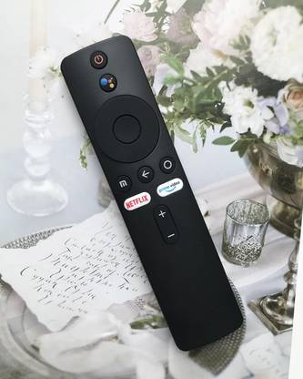 Lacdo Mi X Pro, X series, Mi 5A Xiamoi Remote Compatible with Mi Netflix Button Tv Remote Control with Voice For Devices Mi Android TV, Mi tv, Xiaomi Redmi Mi Smart Tv, MI Smart TV 4A Remote Controller