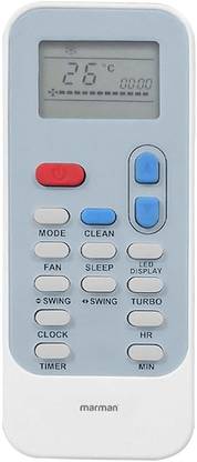 Marman Compatible with Electrolux AC Remote Control Model 174 Suitable for 2 | 1.5 | 1 Ton Split and Window AC- Match Remote Key by Key with Existing Electrolux Air Conditioner Remote Controller