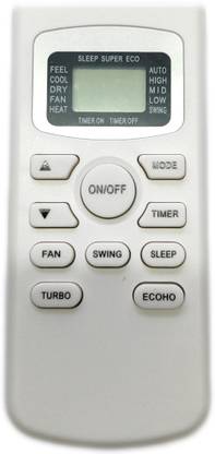 Harsh Enterprises AC-116 Compatible with Whirlphool AC Whirlpool Split/window Ac remote Control 6th sense with AAA Battery Whirlphool Remote Controller