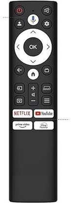 AACL Acer Tv Remote Original Model Suitable for I Series and H Series Smart Android Acer Tv Remote 2K 4K 32 40 43 50 55 65 75 LED UHD FHD Television Non Voice Command Control Remote Controller