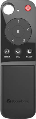 Atomberg Remote for Pedestal and Wall with Oscillation, Timer, Sleep & Boost Mode Atomberg Remote Controller