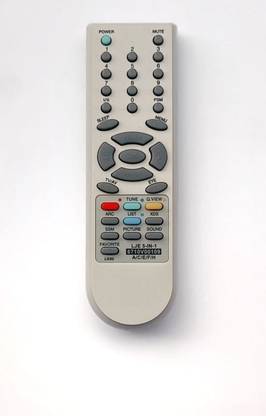 PP REMOTE 109-A/C/E/F/H (5 IN 1) FOR CRT TV. WORKS FOR SAME OLD REMOTE MODEL ONLY Compatible to LG Send old remote photo at 9822247789 whatsapp for verification. Remote Controller