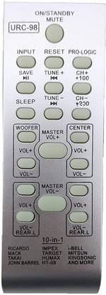 Cezo Home Theater Remote For Mitashi iBell Takai Target Impex Mitsun Kingsonic John Barrel Humax Ricardo, URC98 Remote Controller