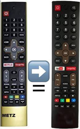 ANM Remote For METZ SMART TV METZ M50G2 , M32E6, VERIFICATION ON 9408256237 Remote Controller