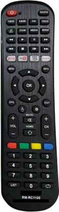 Nij "" RM-RC1100" Use For Universal TV Remote Control LCD/LED Reconnect & Croma TV Remote Controller