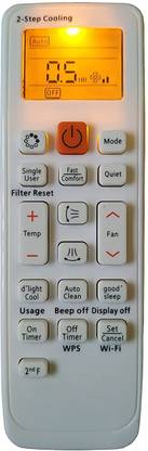 Nij AC-090A Split AC Display Light Remote Control With Back-light SAMSUNG AC Remote Controller