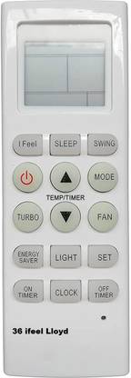 ANM REMOTE COMPATIBLE FOR LLOYD Air Conditioner - Same Remote ONLY Will Work LS19B32PA SAME MODEL ONLY, VERIFICATION ON 9408256237 Remote Controller