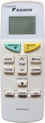 RE Daikin132A Daikin AC Remote Controller