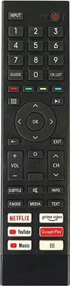 BhalTech LED LCD Smart TV Remote with Netflix YouTube Prime Video Google Play Function Compatible for Hisense Remote Controller