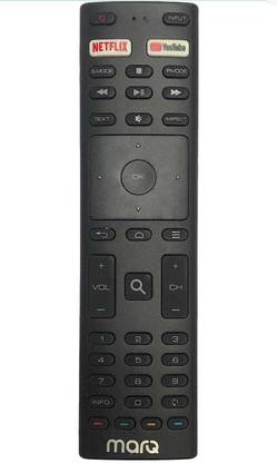 MLS Remote Compatible for Smart Tv Remote with MARQ Remote Controller (Black) MARQ Smart LED Remote Control Remote Controller