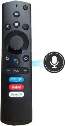 Woniry Voice Assistant Remote Control Compatible for  Smart LED TV (Black) Kodak Remote Controller