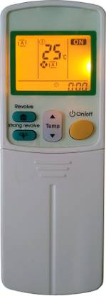 LipiWorld 59 AC Universal Remote With Display Light Backlight Compatible For  DAIKIN AC Remote Controller