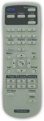 7SEVEN Compatible Epson Powerlite Projector Remote Original 1599176 Model Fit to EX3220 EX5220 EX5230 EX6220 EX7220 725HD 730HD Series Epson Remote Controller