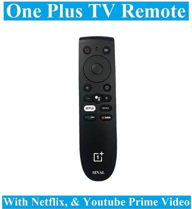 SINAL Pack of 1 One Plus Smart Tv Remote With Netflix & YouTube (RMT63) For One Plus with voice Remote Controller