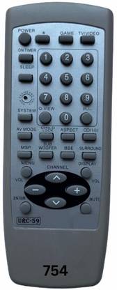 Upix URC59 TV Remote Compatible for Aiwa CRT TV (EXACTLY SAME REMOTE WILL ONLY WORK) Remote Controller