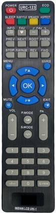 Akshita UNI-1 URC-123 TV Compatible For LED LCD TV Remote Control HITACHI/INTEX/IMPEX Remote Controller