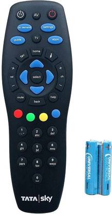 Tata Sky 100% Original Universal (Works With All Tv) NOT A RECORDING REMOTE Setop Box Remote Controller