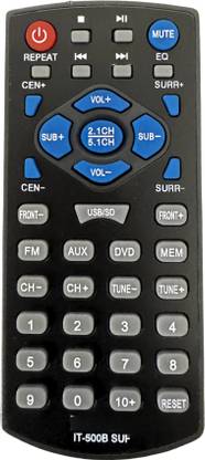 MechFox Home Theatre Remote Control Compatible Multimedia Speaker| HT-9 | Intex IT-500B SUF Remote Controller