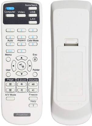 V4 Gadgets Universal Projector Remote for Epson Home Cinema, Powerlite, EB-, EX, VS, H, BrightLink, EMP- Series Projectors. Remote Controller