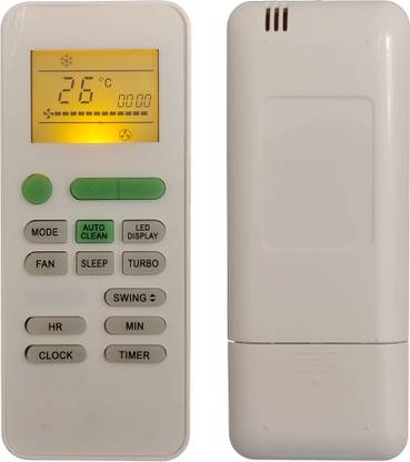 LipiWorld 175 AC Remote Control With Display Light Backlight Compatible For  Vise AC Remote Controller