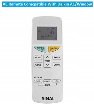 SINAL AC Remote Compatible With Daikin Split AC/Window (AMT5) रिमोट कंट्रोलर