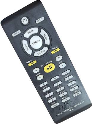 HDF Replacement Remote Compatible for Philips Multimedia Speaker System Multimedia Speaker System Philips Speaker System-Please Match The Image White Old Remote Controller