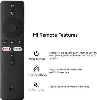 NeroEdge Mi Remote XMRM-00A Mi Remote Controller with Netflix & Prime Video Button Voice Search mi xioami redmi Remote Controller