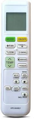 Ethex ® Re-214B Ac Remote compatible for Daikin Ac (Wifi Button) (Match all functions with your Remote before placing order) ( check all images) Remote Controller
