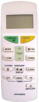 miracles in hand MIH132L AC REMOTE Compatible with Model NO:ARC484B32 (Dew Clean COANDA Function) DAIKIN Remote Controller