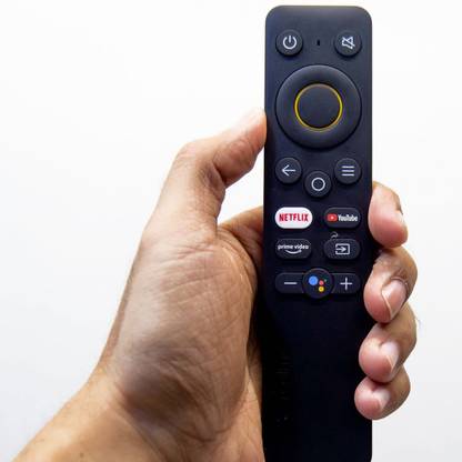 TrustEdge Voice Command Remote for  Remote with Netflix Prime Video Google Assistant Realme Remote Controller