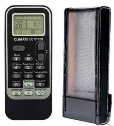 Paril (Remote+Cover) Ac Remote compatible for Whirlpool Ac Re-192 With PU Leather Protective Cover( EXACTLY SAME REMOTE WILL ONLY WORK) Remote Controller
